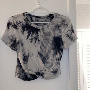 Black & White Tie-Dye Tee - M